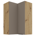Casa si Gradina - Mobilier - Comode si corpuri - Corpuri bucatarie - Dulapior de colt superior, sandgrau/stejar artisan, FRISBO 60x60 GN-90 2F - Infinity.ro