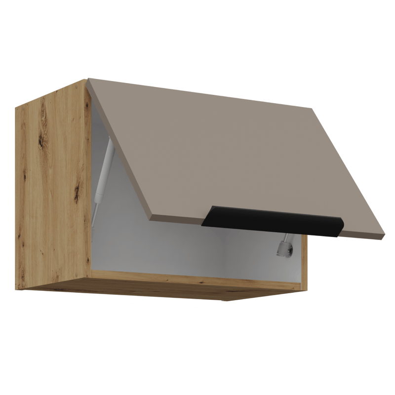 Casa si Gradina - Mobilier - Comode si corpuri - Corpuri bucatarie - Dulapior superior, sandgrau/stejar artisan, FRISBO 50 GU-36 1F - Infinity.ro