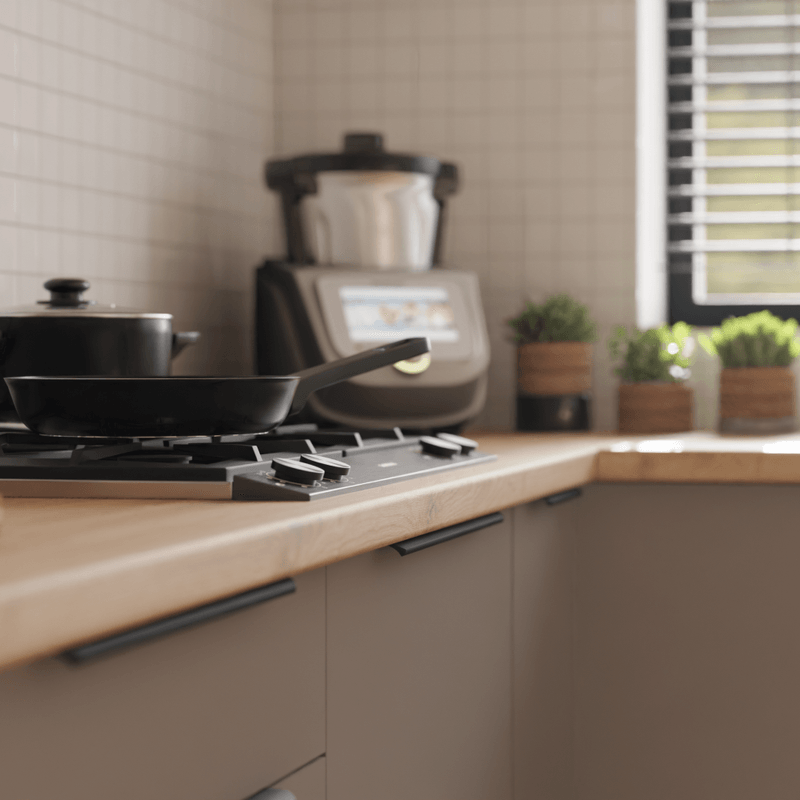 Casa si Gradina - Mobilier - Comode si corpuri - Corpuri bucatarie - Dulapior de colt superior, sandgrau/stejar artisan, FRISBO 60x60 GN-90 2F - Infinity.ro