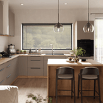 Casa si Gradina - Mobilier - Comode si corpuri - Corpuri bucatarie - Dulapior superior, sandgrau/stejar artisan, FRISBO 50 NAGU-36 1F - Infinity.ro