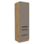 Casa si Gradina - Mobilier - Comode si corpuri - Corpuri bucatarie - Dulapior inalt, sandgrau/stejar artisan, FRISBO 60 DKS-210 3S1F - Infinity.ro