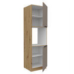 Casa si Gradina - Mobilier - Comode si corpuri - Corpuri bucatarie - Dulapior inalt pentru cuptor incorporabil, sandgrau/stejar artisan, FRISBO 60 DP-210 2F - Infinity.ro