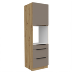 Casa si Gradina - Mobilier - Comode si corpuri - Corpuri bucatarie - Dulapior inalt pentru cuptor incorporabil, sandgrau/stejar artisan, FRISBO 60 DPS-210 3S1F - Infinity.ro