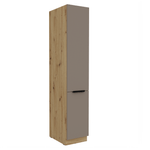 Casa si Gradina - Mobilier - Comode si corpuri - Corpuri bucatarie - Dulapior inalt, sandgrau/stejar artisan, FRISBO 40 DK-210 2F - Infinity.ro