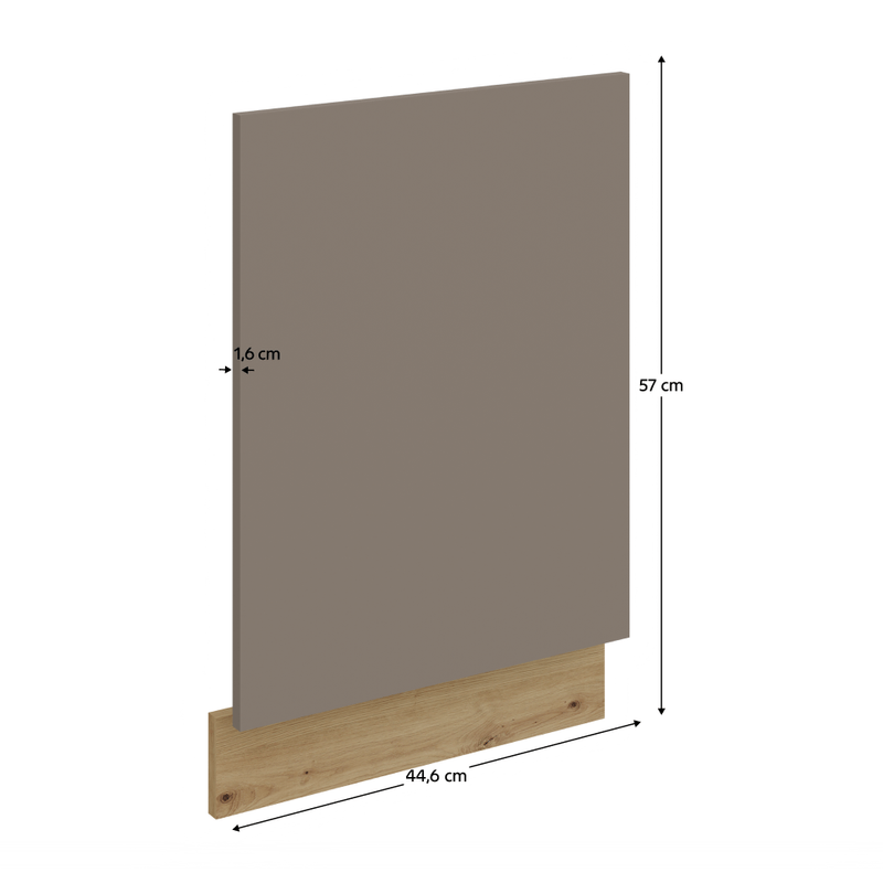 Casa si Gradina - Mobilier - Comode si corpuri - Corpuri bucatarie - Usa pentru masina de spalat vase, sandgrau/stejar artisan, FRISBO ZM 570x446 - Infinity.ro