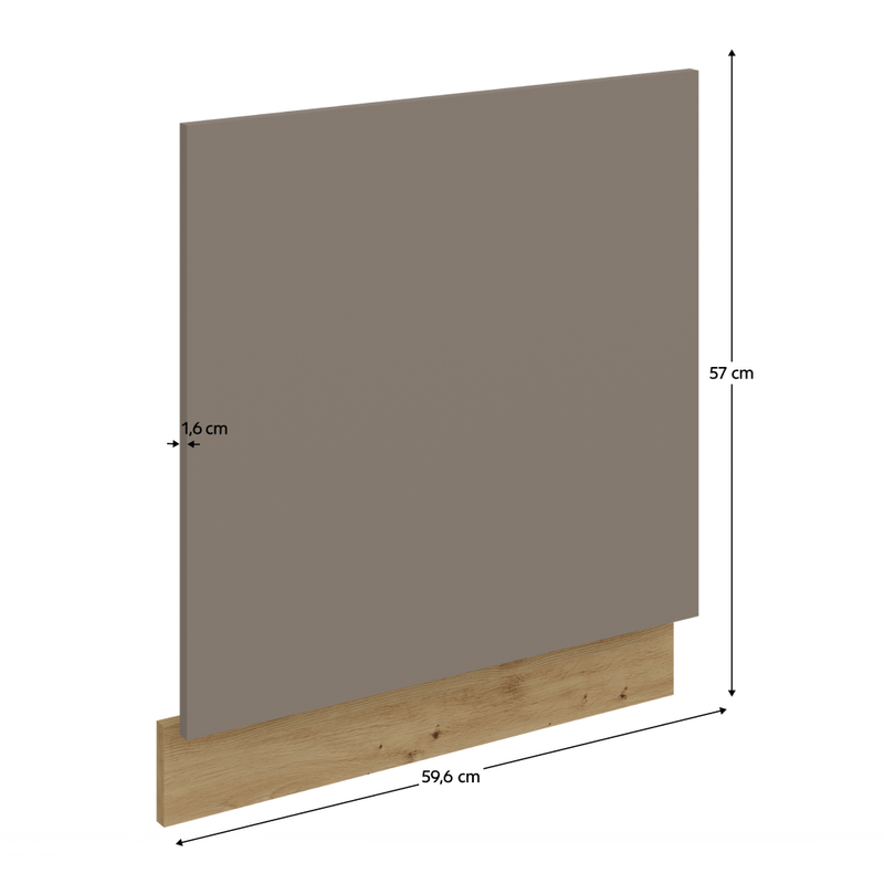 Casa si Gradina - Mobilier - Comode si corpuri - Corpuri bucatarie - Usa pentru masina de spalat vase, sandgrau/stejar artisan, FRISBO ZM 570x596 - Infinity.ro