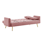 Casa si Gradina - Mobilier - Canapele si coltare - Canapele - Canapea extensibila, roz/gold crom-auriu, ALISIA - Infinity.ro