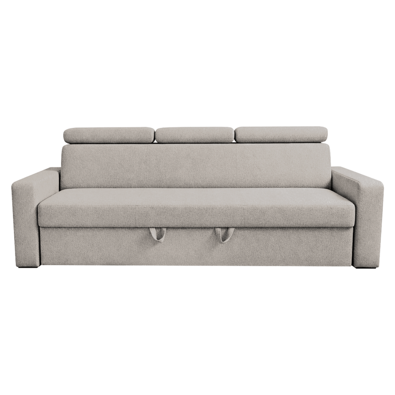 Casa si Gradina - Mobilier - Canapele si coltare - Canapele - Canapea extensibila, material textil bej gri Taupe, KINGA - Infinity.ro