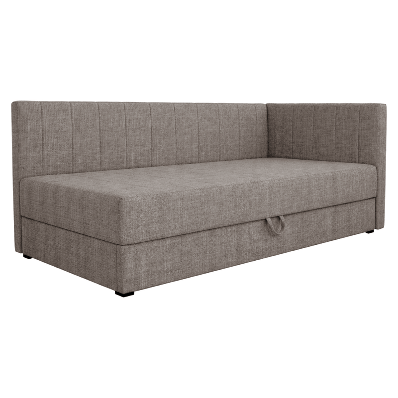 Casa si Gradina - Mobilier - Paturi si accesorii - Paturi - Pat de zi cu spatiu de depozitare, 90x200, maro, LUIZA - Infinity.ro