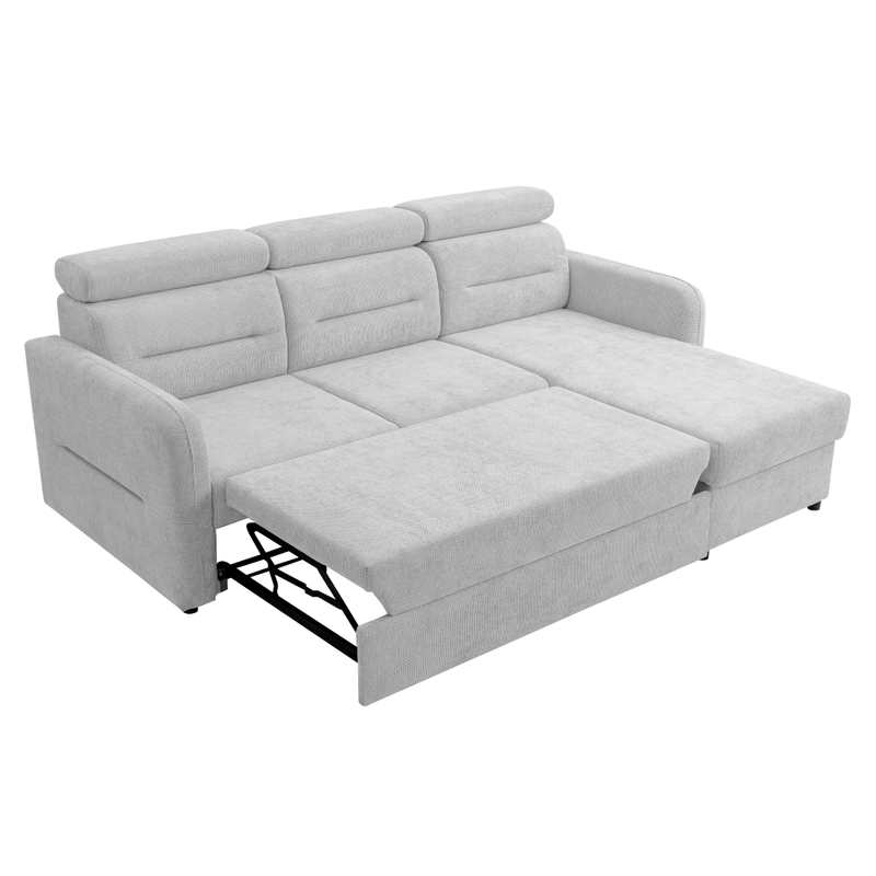 Casa si Gradina - Mobilier - Canapele si coltare - Coltare - Set de canapea universala, gri deschis, GILESA ROH L - Infinity.ro