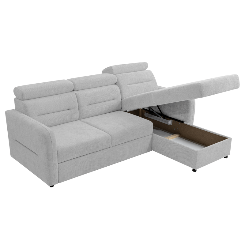 Casa si Gradina - Mobilier - Canapele si coltare - Coltare - Set de canapea universala, gri deschis, GILESA ROH L - Infinity.ro