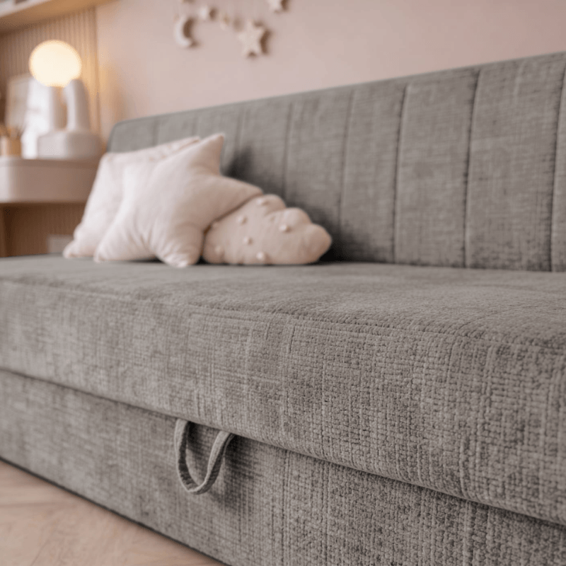 Casa si Gradina - Mobilier - Paturi si accesorii - Paturi - Pat de zi cu spatiu de depozitare, 90x200, maro, LUIZA - Infinity.ro