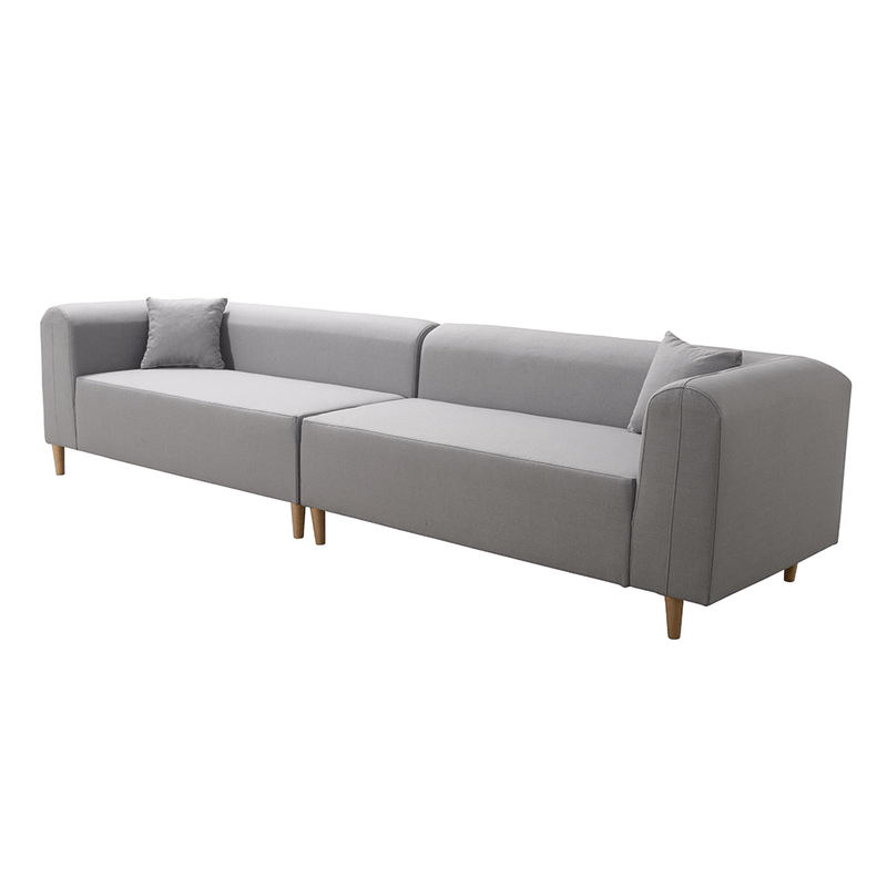Casa si Gradina - Mobilier - Canapele si coltare - Canapele - Canapea, gri, dreapta, BROKEN NEW - Infinity.ro