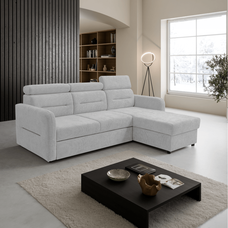 Casa si Gradina - Mobilier - Canapele si coltare - Coltare - Set de canapea universala, gri deschis, GILESA ROH L - Infinity.ro