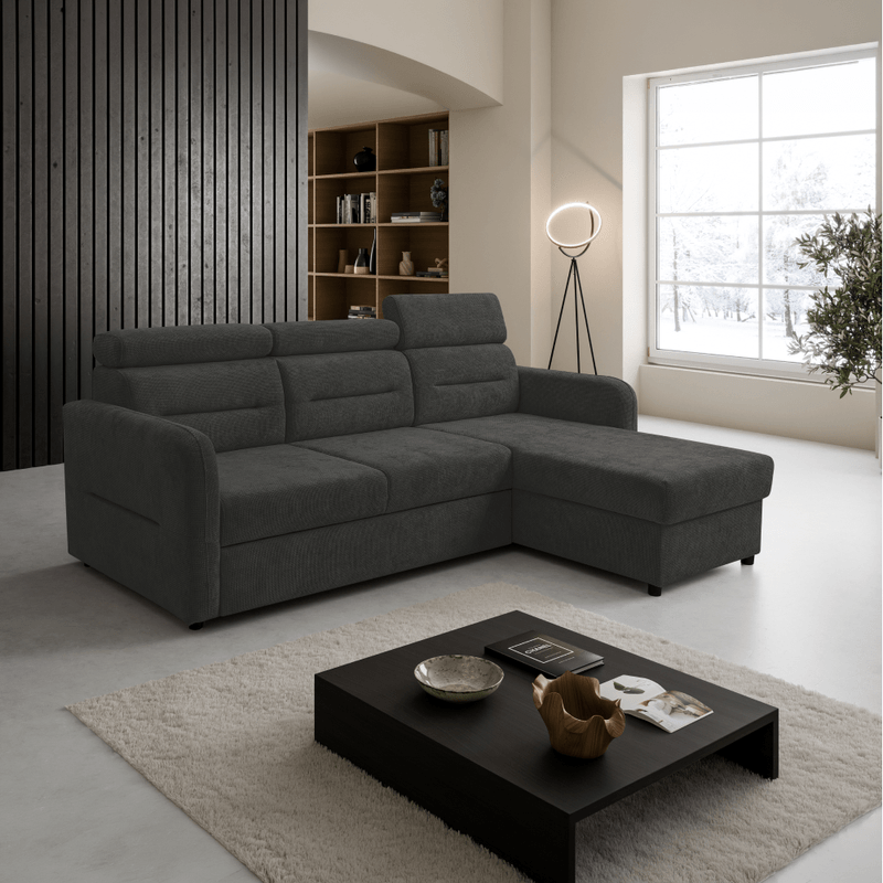 Casa si Gradina - Mobilier - Canapele si coltare - Coltare - Set de canapea universala, gri, GILESA ROH L - Infinity.ro
