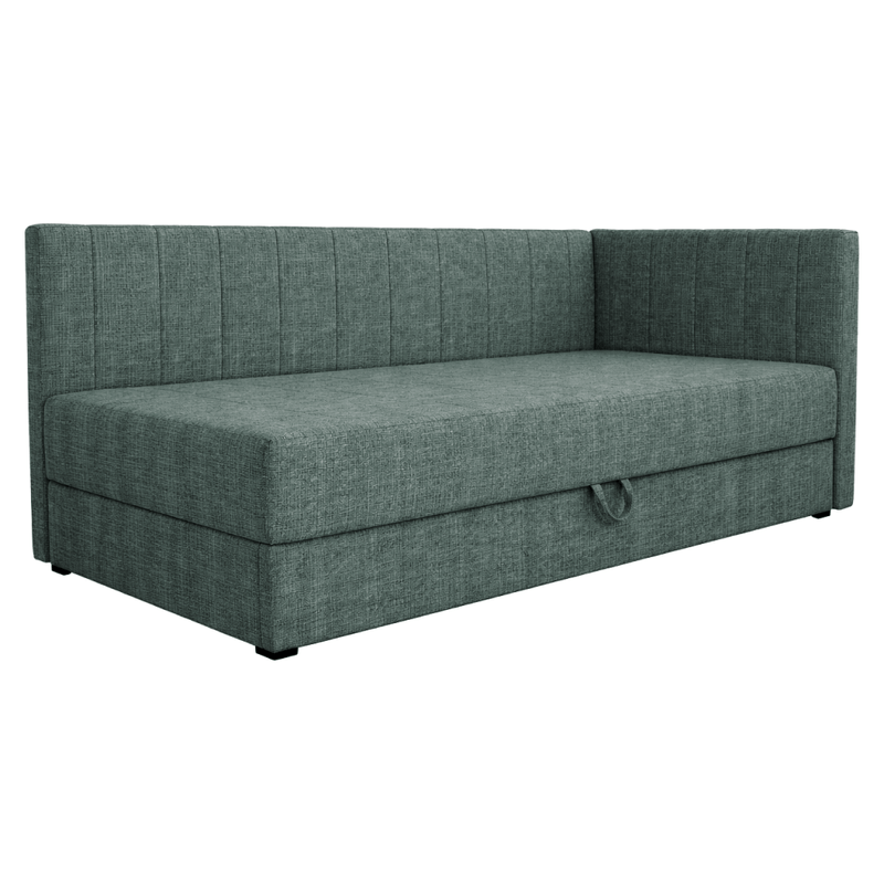 Casa si Gradina - Mobilier - Paturi si accesorii - Paturi - Pat de zi cu spatiu de depozitare, 90x200, verde, LUIZA - Infinity.ro