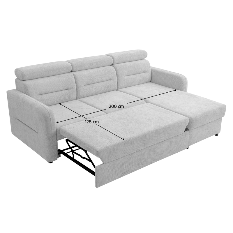 Casa si Gradina - Mobilier - Canapele si coltare - Coltare - Set de canapea universala, gri deschis, GILESA ROH L - Infinity.ro