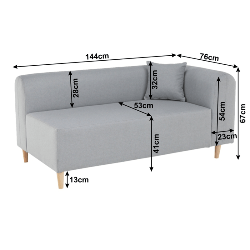 Casa si Gradina - Mobilier - Canapele si coltare - Canapele - Canapea, gri, dreapta, BROKEN NEW - Infinity.ro