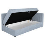 Casa si Gradina - Mobilier - Paturi si accesorii - Paturi - Pat de zi cu spatiu de depozitare, 90x200, albastru deschis, LUIZA - Infinity.ro