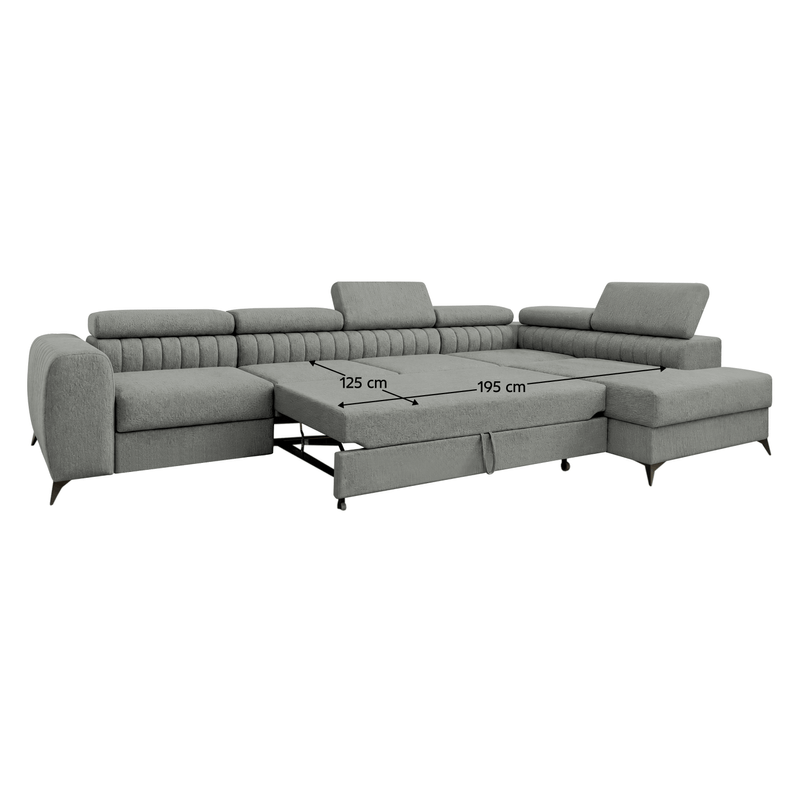 Casa si Gradina - Mobilier - Canapele si coltare - Coltare - Set de canapea de colt, gri, pe dreapta, PONTI MAXI ROH - Infinity.ro