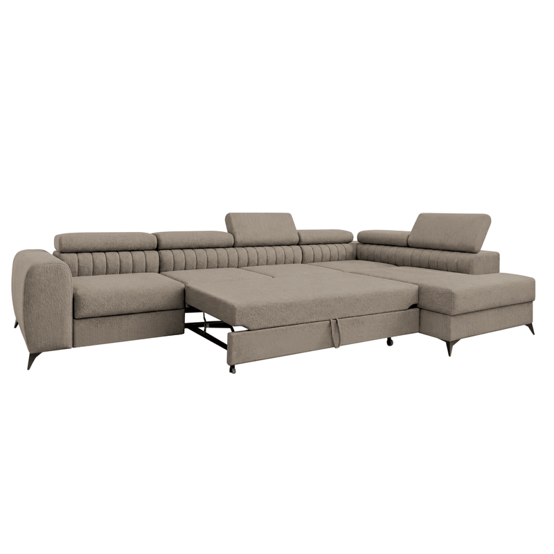 Casa si Gradina - Mobilier - Canapele si coltare - Coltare - Set de canapea de colt, maro, pe dreapta, PONTI MAXI ROH - Infinity.ro
