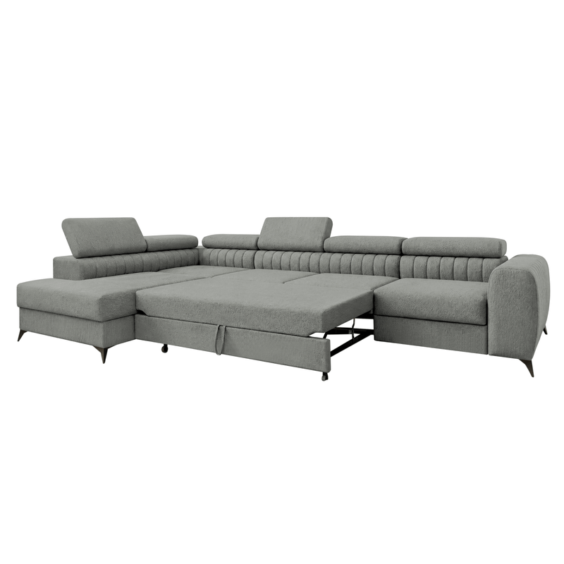Casa si Gradina - Mobilier - Canapele si coltare - Coltare - Set de canapea de colt, gri, pe stanga, PONTI MAXI ROH - Infinity.ro