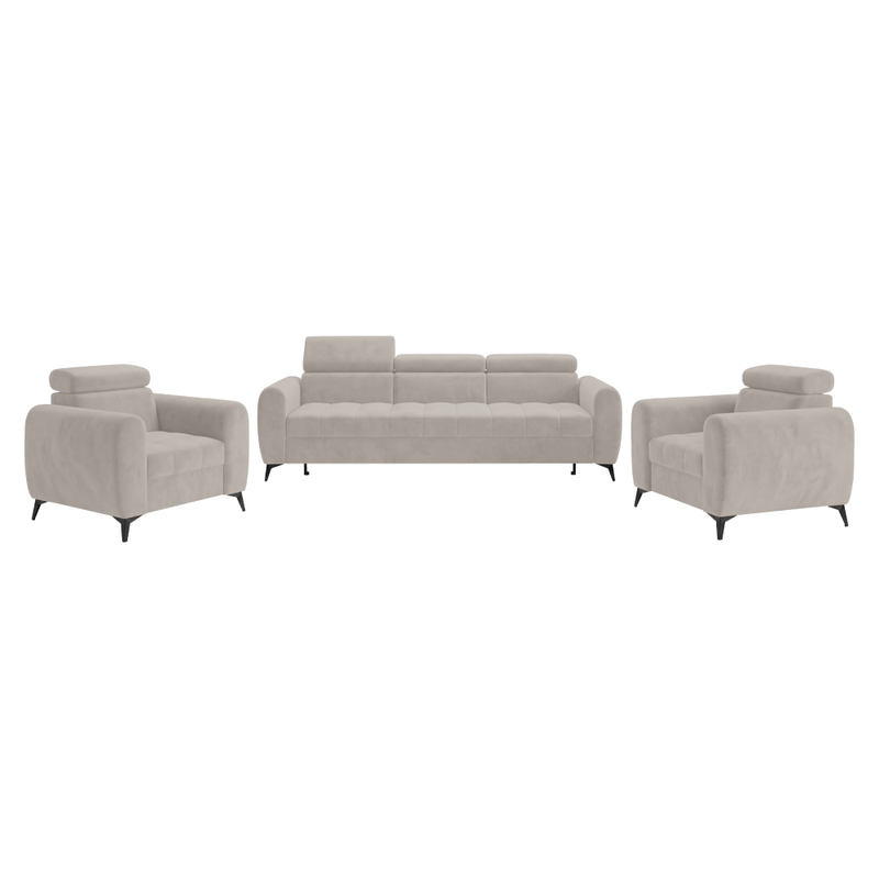 Casa si Gradina - Mobilier - Canapele si coltare - Canapele - Canapea extensibila cu 3 locuri, bej Taupe, BARELO - Infinity.ro