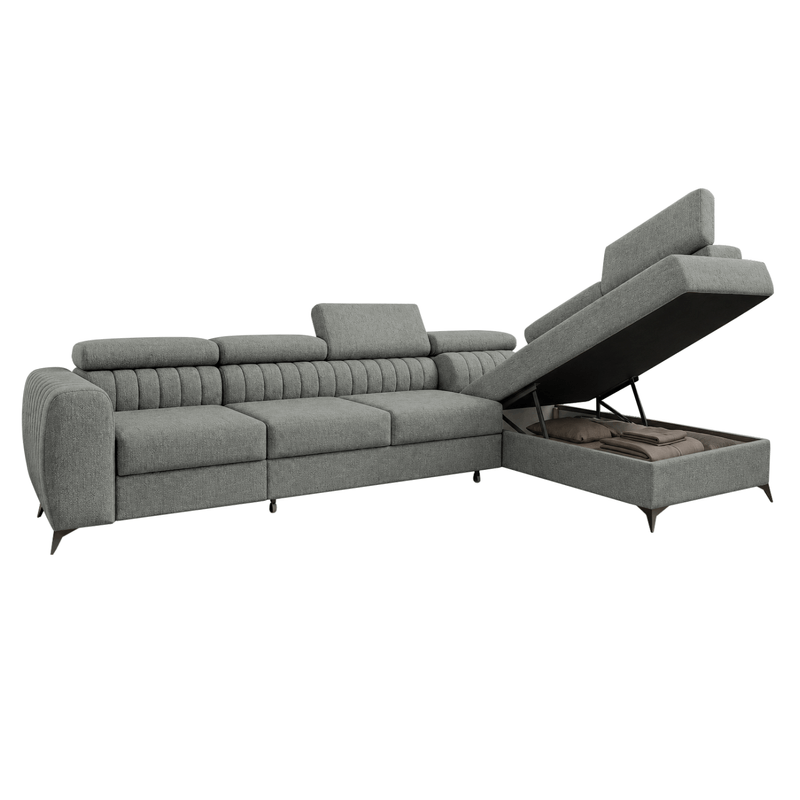 Casa si Gradina - Mobilier - Canapele si coltare - Coltare - Set de canapea de colt, gri, pe dreapta, PONTI MAXI ROH - Infinity.ro