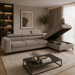 Casa si Gradina - Mobilier - Canapele si coltare - Coltare - Set de canapea de colt, maro, pe dreapta, PONTI MAXI ROH - Infinity.ro