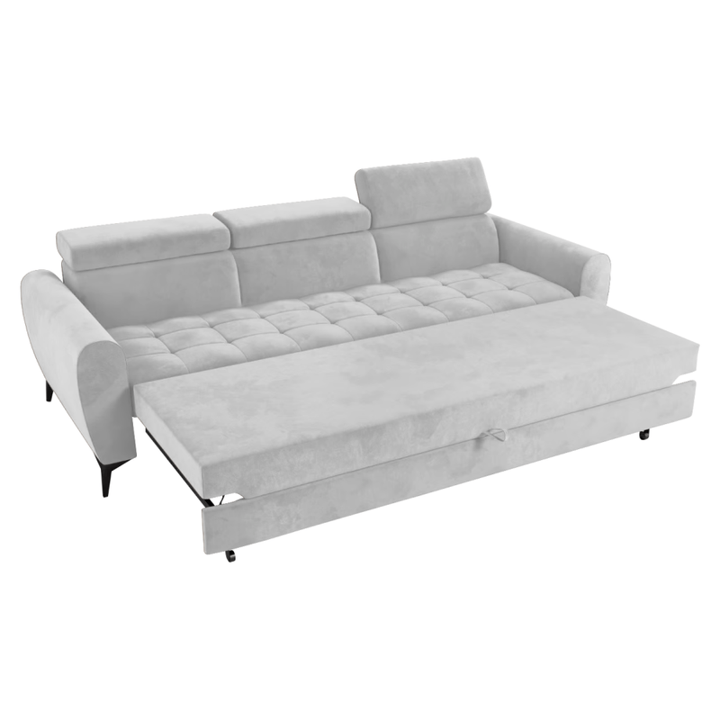 Casa si Gradina - Mobilier - Canapele si coltare - Canapele - Canapea extensibila cu 3 locuri, gri deschis, BARELO - Infinity.ro
