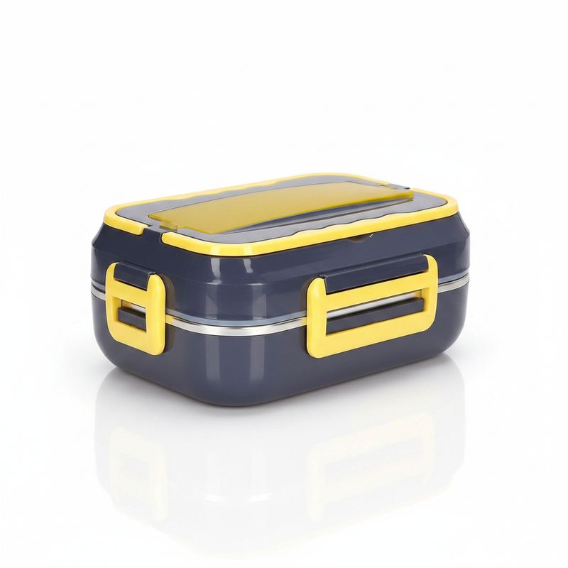 Casa si Gradina - Bucatarie si vesela - Organizare si depozitare bucatarie - Cutii alimentare - Cutie alimentara electrica, incalzitor de pranz, portabil, negru, 19.8x11.6x26.8cm, capacitate 1.5 litri - Infinity.ro