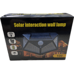 Casa si Gradina - Corpuri si surse de iluminat - Iluminat exterior - Lampi solare - Lampa cu incarcare solara, cu senzori de amurg, miscare si lumina, 3 trepte de iluminare, 100 x LED - Infinity.ro