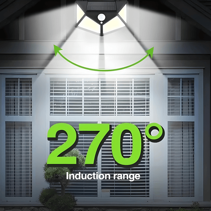 Casa si Gradina - Corpuri si surse de iluminat - Iluminat exterior - Lampi solare - Set 6 Lampi Solare cu Panou si Acumulator Calitate cu 100 Led / Lumina Alba si 270 Grade Raza Senzor de Miscare - Infinity.ro