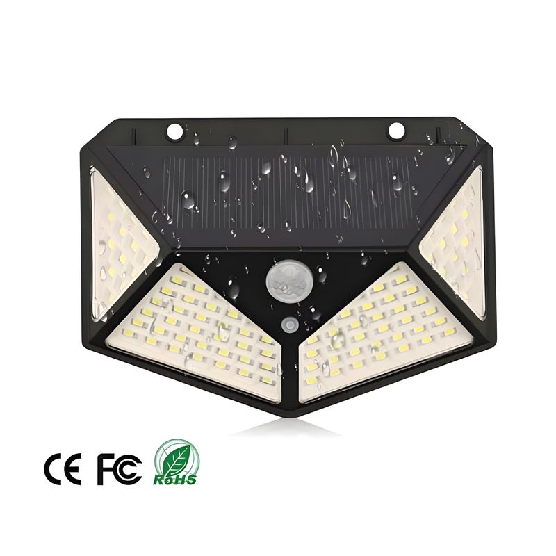 Casa si Gradina - Corpuri si surse de iluminat - Iluminat exterior - Lampi solare - Set 2 lampi lumina solara de gradina cu 100 led rezistente la intemperii - Infinity.ro
