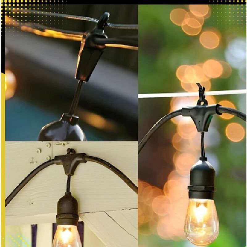 Casa si Gradina - Decoratiuni - Decoratiuni petrecere - Bannere si ghirlande decorative - Ghirlanda Luminoasa Decorativa Exterior, Interconectabila, 20 m cu 40 becuri LED - Infinity.ro