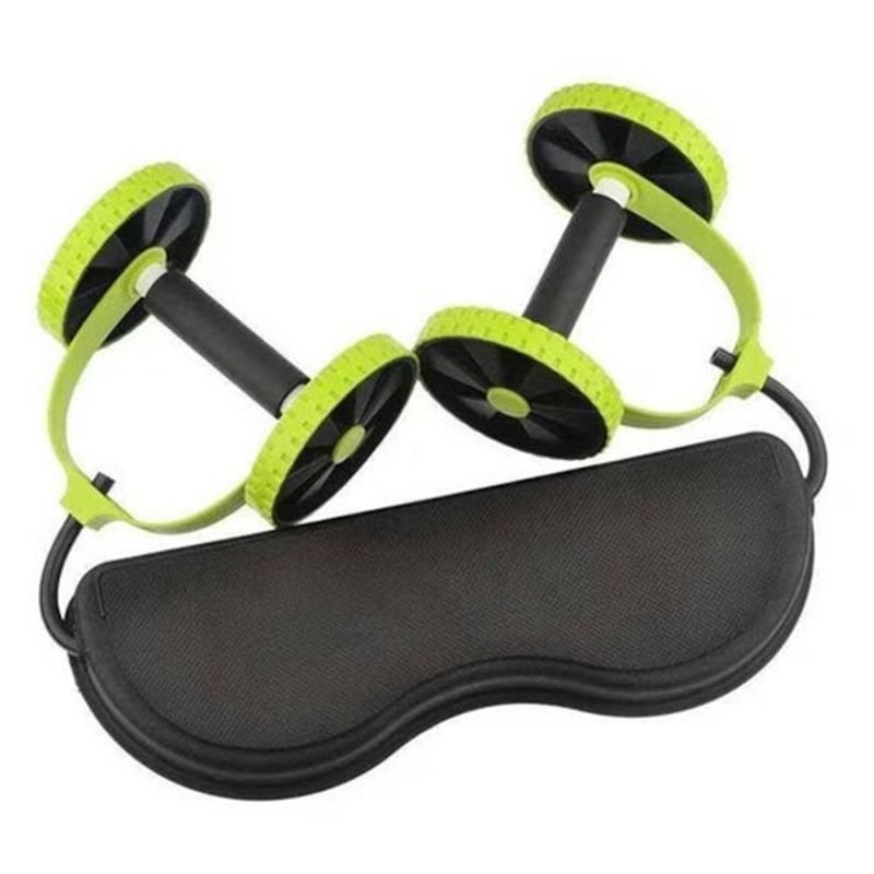 Sport si Outdoor - Fitness - Accesorii fitness - Benzi elastice fitness - Aparat Fitness cu Corzi, UNIBOX, Negru-Verde, 18x9x4 cm - Infinity.ro