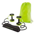 Sport si Outdoor - Fitness - Accesorii fitness - Benzi elastice fitness - Aparat Fitness cu Corzi, UNIBOX, Negru-Verde, 18x9x4 cm - Infinity.ro