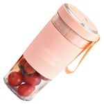 Electronice si Electrocasnice - Electrocasnice bucatarie - Mixere, tocatoare & roboti de bucatarie - Blendere si mini tocatoare - Mini Blender Portabil, pentru Fructe si Legume, Electric, Capacitate 450ml, cu 2 Lame, Alimentare USB - Infinity.ro
