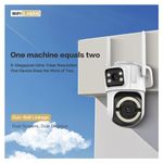 Casa si Gradina - Electrice - Smart Home - Camere de supraveghere - Camera Supraveghere Dubla cu WiFi, Rezolutie 3MP, Rezistenta la Apa, Interior si Exterior - Infinity.ro