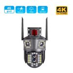 Casa si Gradina - Electrice - Smart Home - Camere de supraveghere - Camera de Supraveghere Tripla 4K Wi-Fi, Zoom 10x, PTZ, Detectare Umana, Auto Tracking, IP66 - Infinity.ro