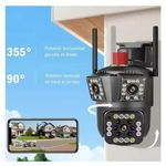 Casa si Gradina - Electrice - Smart Home - Camere de supraveghere - Camera de Supraveghere Tripla 4K Wi-Fi, Zoom 10x, PTZ, Detectare Umana, Auto Tracking, IP66 - Infinity.ro