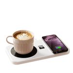 Casa si Gradina - Bucatarie si vesela - Accesorii bar - Suporturi bauturi - Suport de Cana cu Incalzire Electrica si Incarcare Wireless, Control de Temperatura, Smart - Infinity.ro