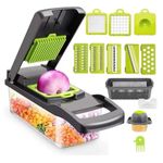 Casa si Gradina - Bucatarie si vesela - Ustensile bucatarie - Razatori si curatatoare - Razatoare Multifunctionala 16-in-1, din Otel Inoxidabil, cu Recipient Fara BPA si Strecuratoare - Infinity.ro