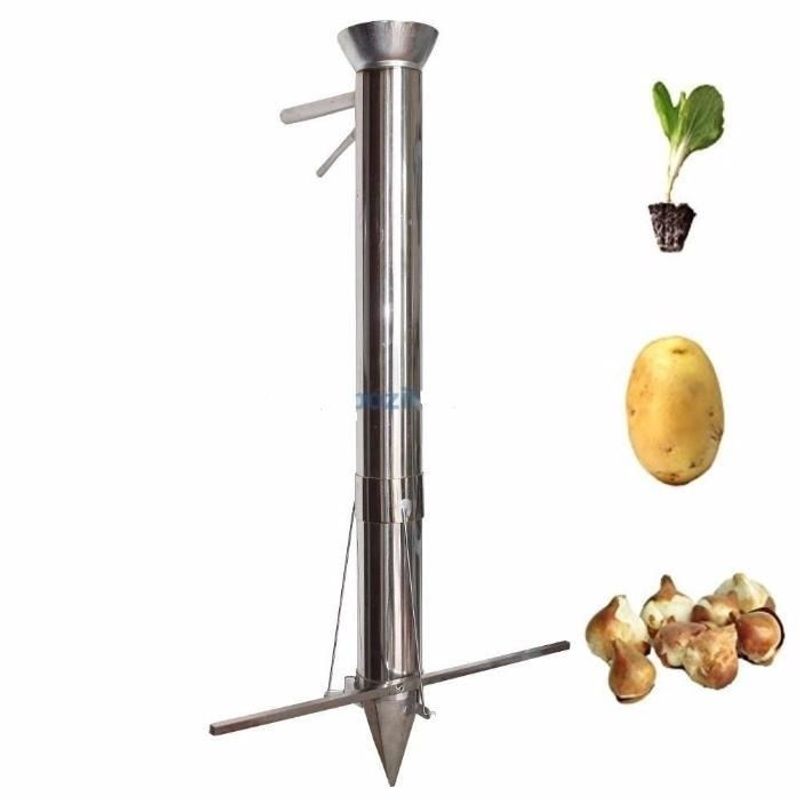 Casa si Gradina - Gradinarit si plante - Unelte gradinarit - Semanatori - Plantator Manual - Semanatoare Rasaduri Inox ( Plantezi din Picioare ), Model Nou - Infinity.ro