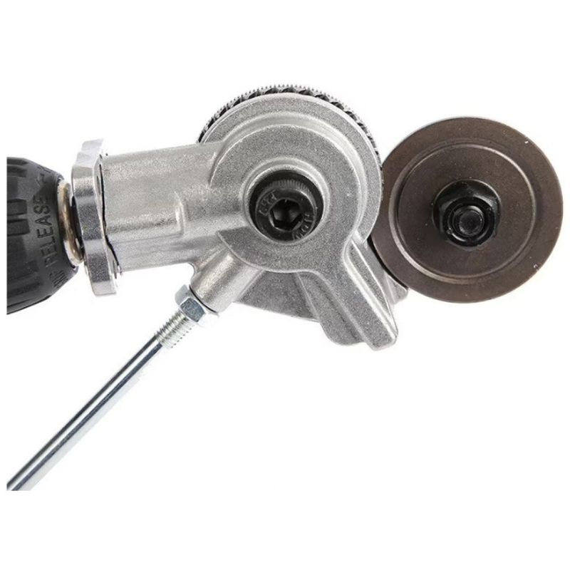 Casa si Gradina - Constructii - Scule electrice si accesorii - Seturi si accesorii pentru gaurit si insurubat - Adaptor cutter pentru taiat otel/aliaj/tabla, UniBox, cu role, argintiu, set 1 bucata - Infinity.ro