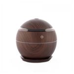 Electronice si Electrocasnice - Climatizare si sisteme de incalzire - Aparate filtrare aer - Umidificatoare - Umidificator Ultrasonic cu LED, Difuzor Uleiuri Esentiale, 200 ml, USB, Maro - Infinity.ro