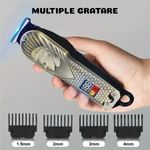 Ingrijire personala si Cosmetice - Aparate & accesorii ingrijire personala - Aparate de ras si tuns - Aparate de tuns - Masina Tuns, Profesionala, Capilar Barba, Afisaj Digital, Reincarcabila, Lame Precizie, Accesorii - Infinity.ro