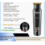 Ingrijire personala si Cosmetice - Aparate & accesorii ingrijire personala - Aparate de ras si tuns - Aparate de tuns - Masina de Tuns Kemei Profesionala, Autonomie 120 Min, Lame 0.1mm, Cu Cablu/Incarcare Rapida - Infinity.ro