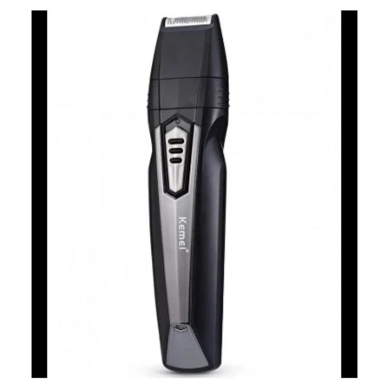 Ingrijire personala si Cosmetice - Aparate & accesorii ingrijire personala - Aparate de ras si tuns - Aparate de tuns - Masina de Tuns Kemei KM 640, Set 8 in 1, Acumulator, Negru - Infinity.ro