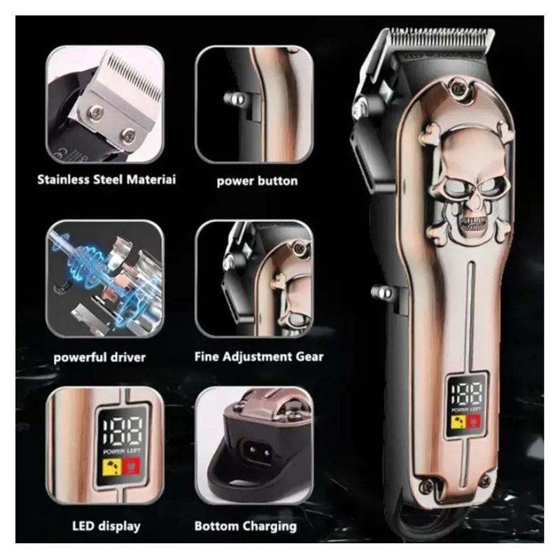 Ingrijire personala si Cosmetice - Aparate & accesorii ingrijire personala - Aparate de ras si tuns - Aparate de tuns - Masina de Tuns cu Acumulator Reincarcabil si 5 Gratare, Putere de 3W, Design Ergonomic - Infinity.ro